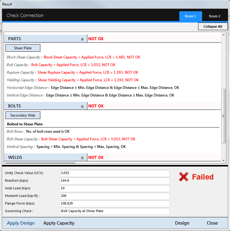 Check Form with limit state