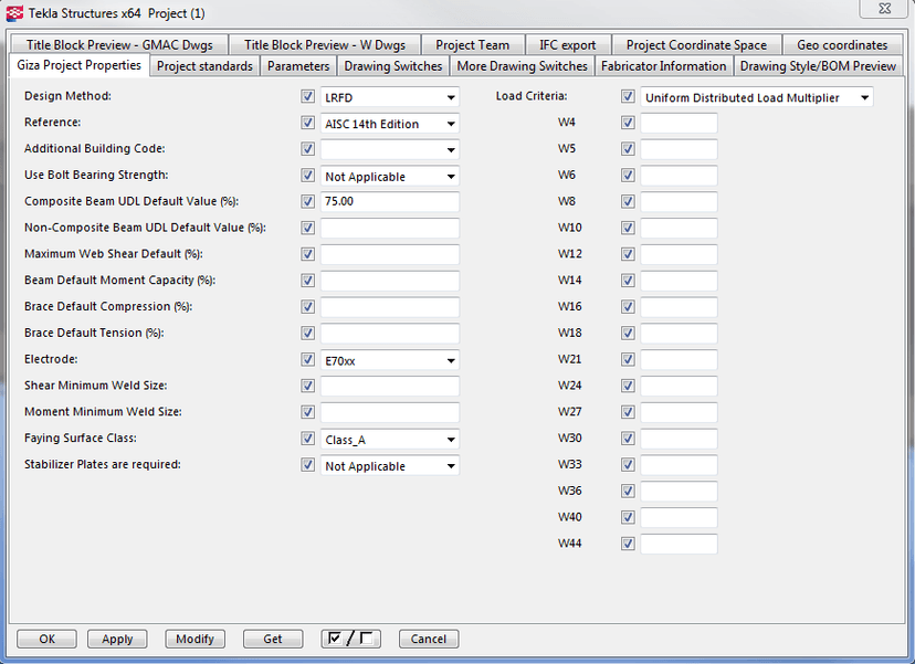 Project Properties